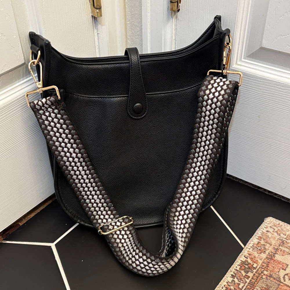 Ah Dorned vegan leather messenger cross body bag